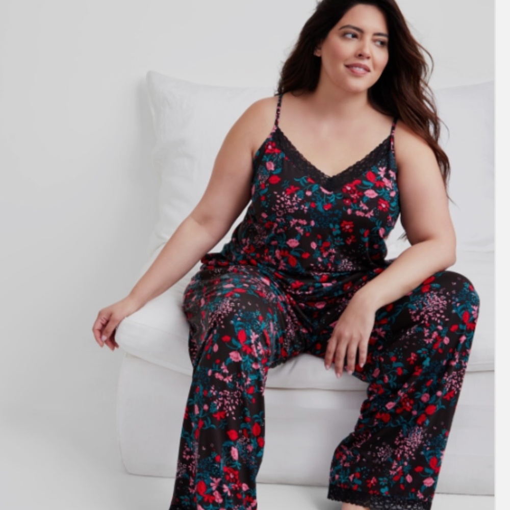 State of Day Women's Lace-Trim Camisole Pajama Set 2 PC Size S NWT - Picture 1 of 4